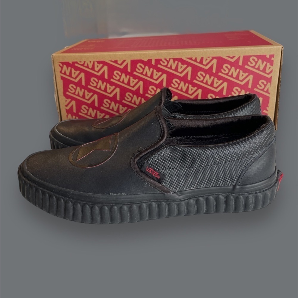 Vans Mens Marvel Leather Slip On Skate Shoes 5.5M/7aw​​​​​​